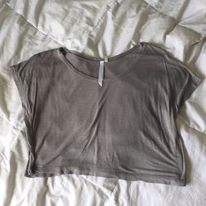 SUPER SOFT Gray Crop Top